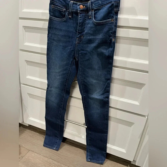 Madewell 9” Mid-rise skinny‎ jeans dark wash 26 - Picture 3 of 11